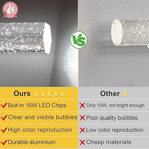 Miniatura 4 de Aipsun Moderna luz LED de tocador de baño, 6000 K