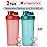 Mr. Pen- Shaker Bottles for Protein Mixes, 28 oz, 2 Pack, Light Blue & Red, Protein Shaker Bottle with Wire Whisk Ball, Blender Bottle