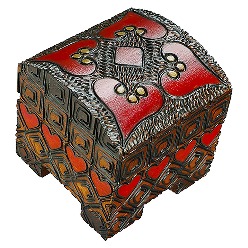 HEART BOX Polish Linden Wood Handmade Jewelry Ring Box Wedding Engagement Valentine's Day Love Keepsake