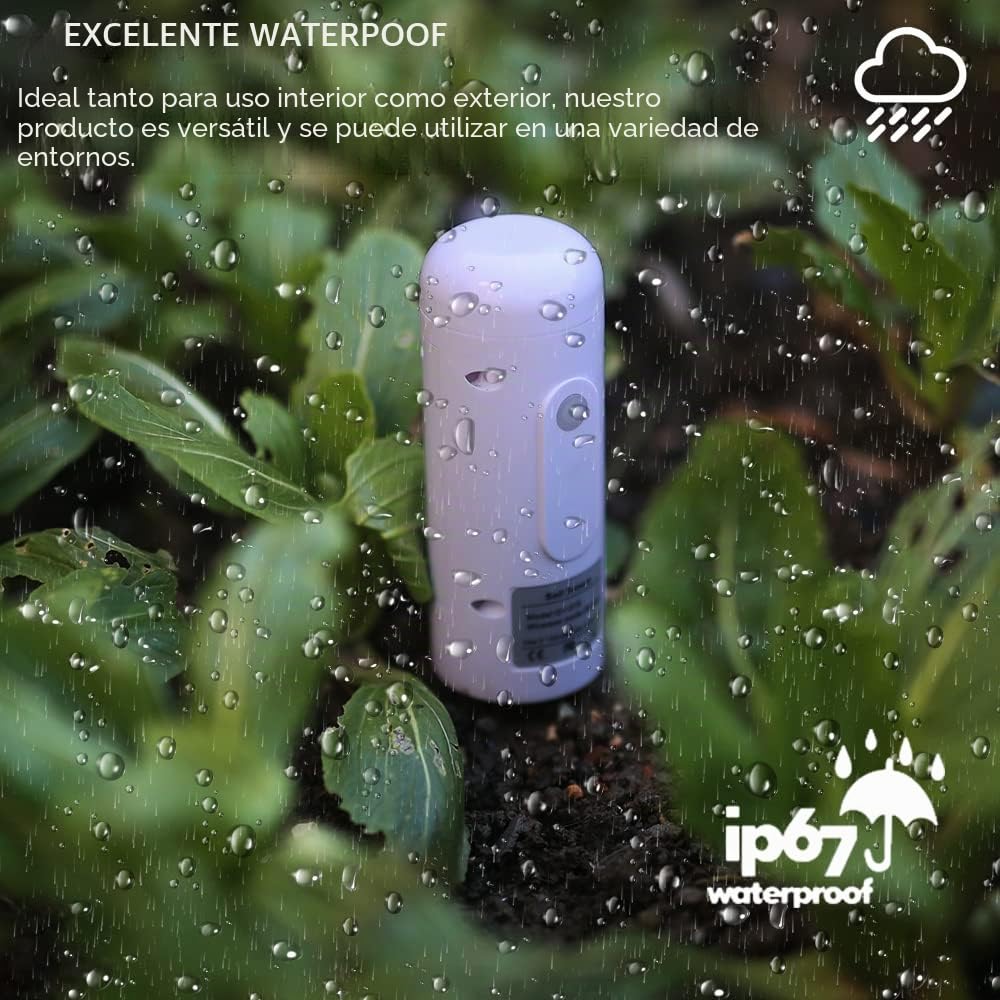 ZIGBEE Medidor de humedad y temperatura del suelo de jardín, sensor impermeable al aire libre, probador de humedad de plantas, compatible con la aplicación TUYA Smart