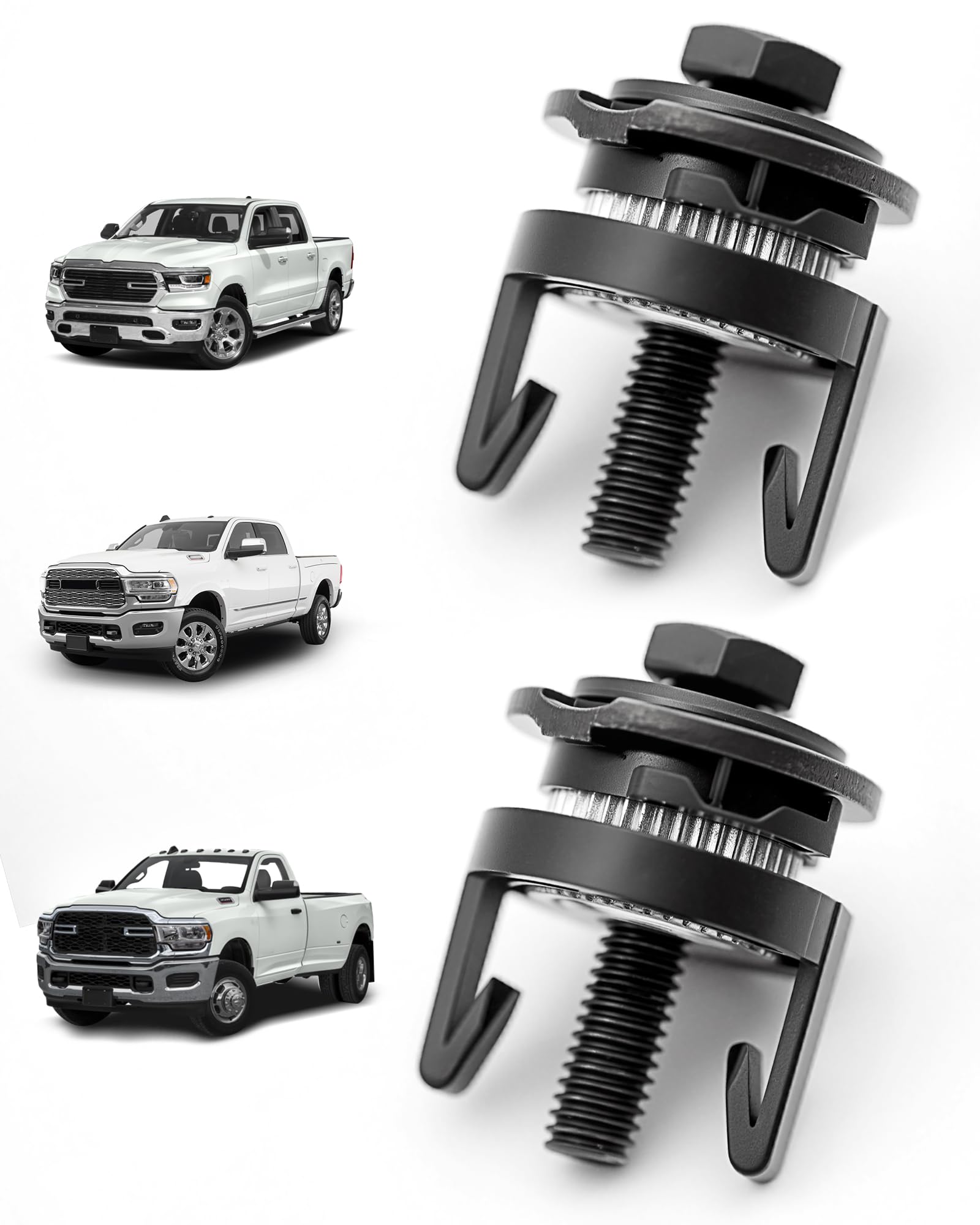 ヤマムラ② 2 PCS 68222836AA & 68222835AA Headlamp Mounting Spacer Clips Fits