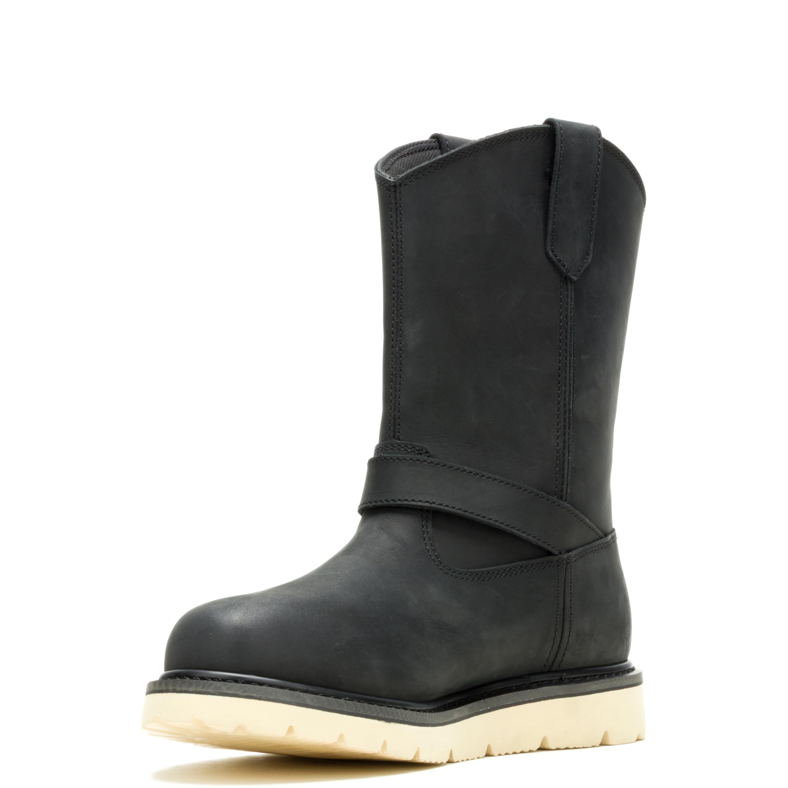 Footwear Mens Bryson Motorcycle Casual Boots Mid Calf - Black
