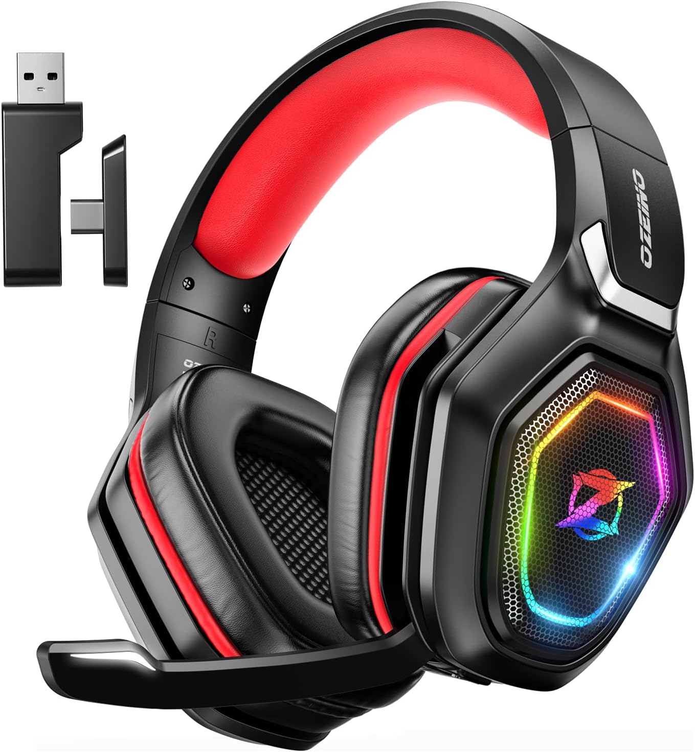 Ozeino Wireless Gaming Headset with Flip Microphone