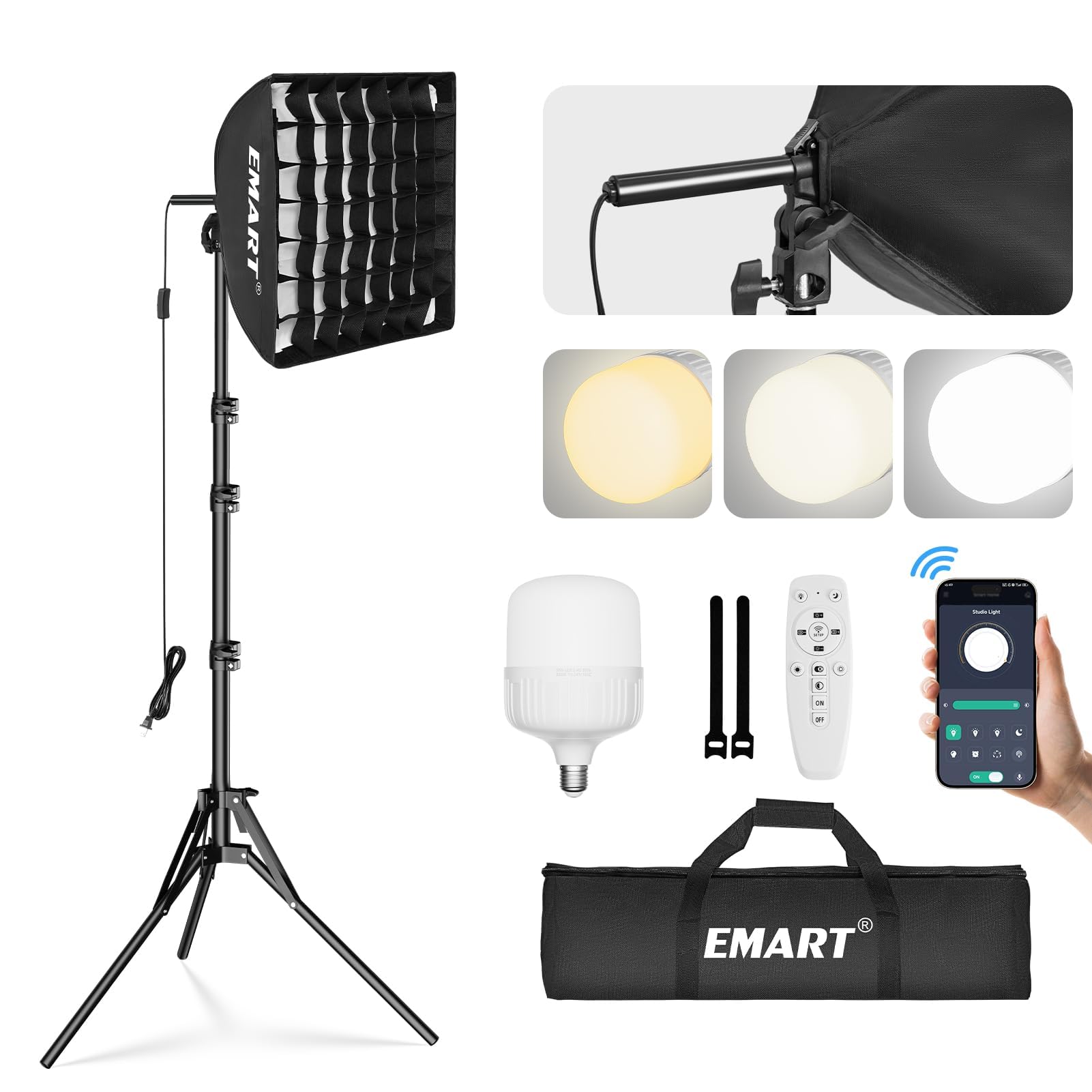 EMART 16' Softbox Photography Lighting Kit