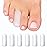 Soft Gel Toe Caps with Healing Coconut Oil - 6 Reusable Small Toe Protectors for Ingrown or Missing Toenails, Corns, Calluses & Blister Relief