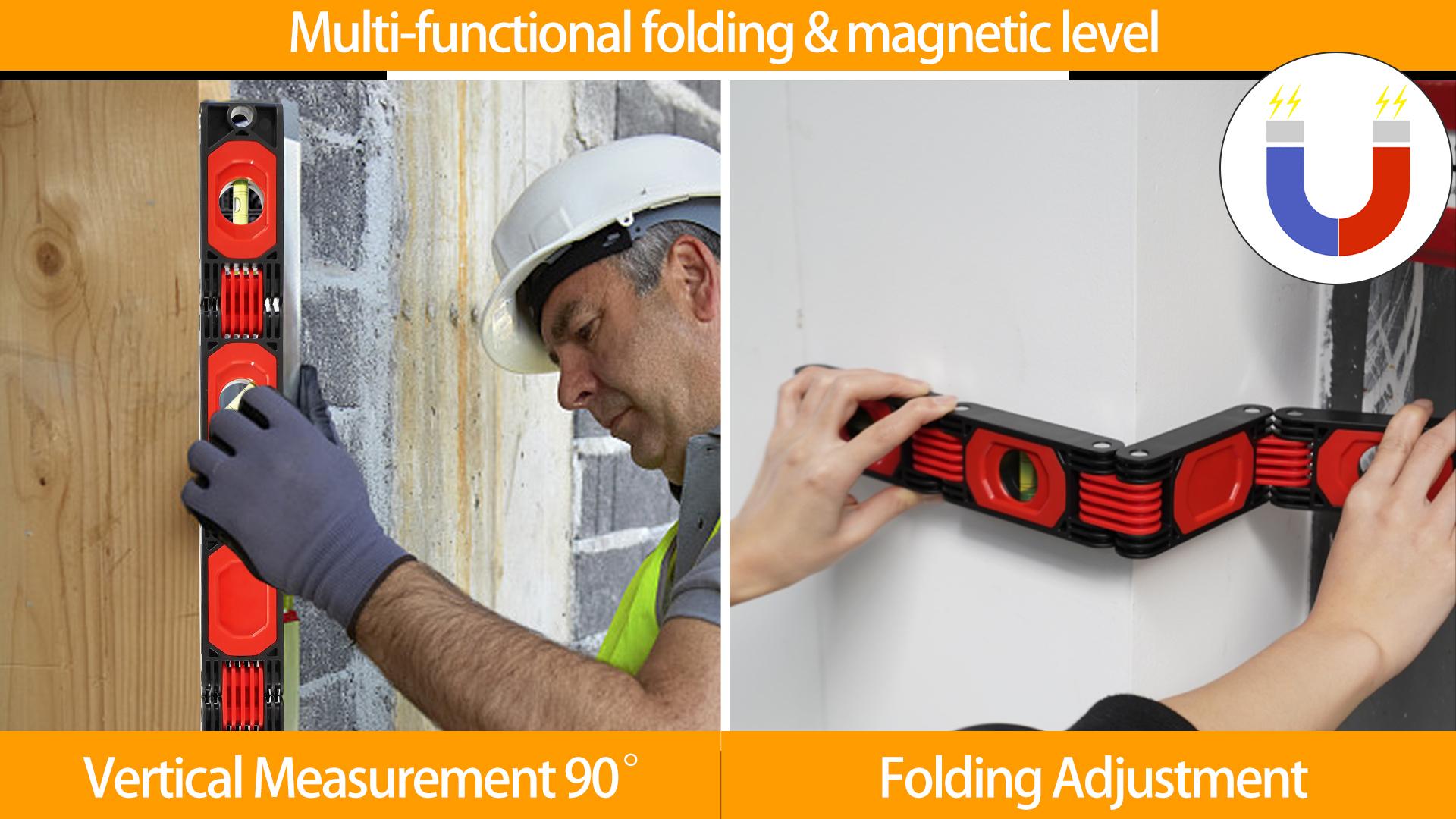 2 Set Multi Functional Folding Level Measuring 5 Section