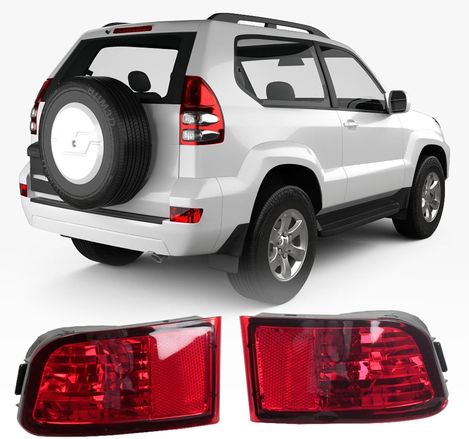 For Toyota Land Cruiser Prado 120 series GRJ120 TRJ120 FJ120 2002-2009 Rear Bumper Reflector Tail Light right