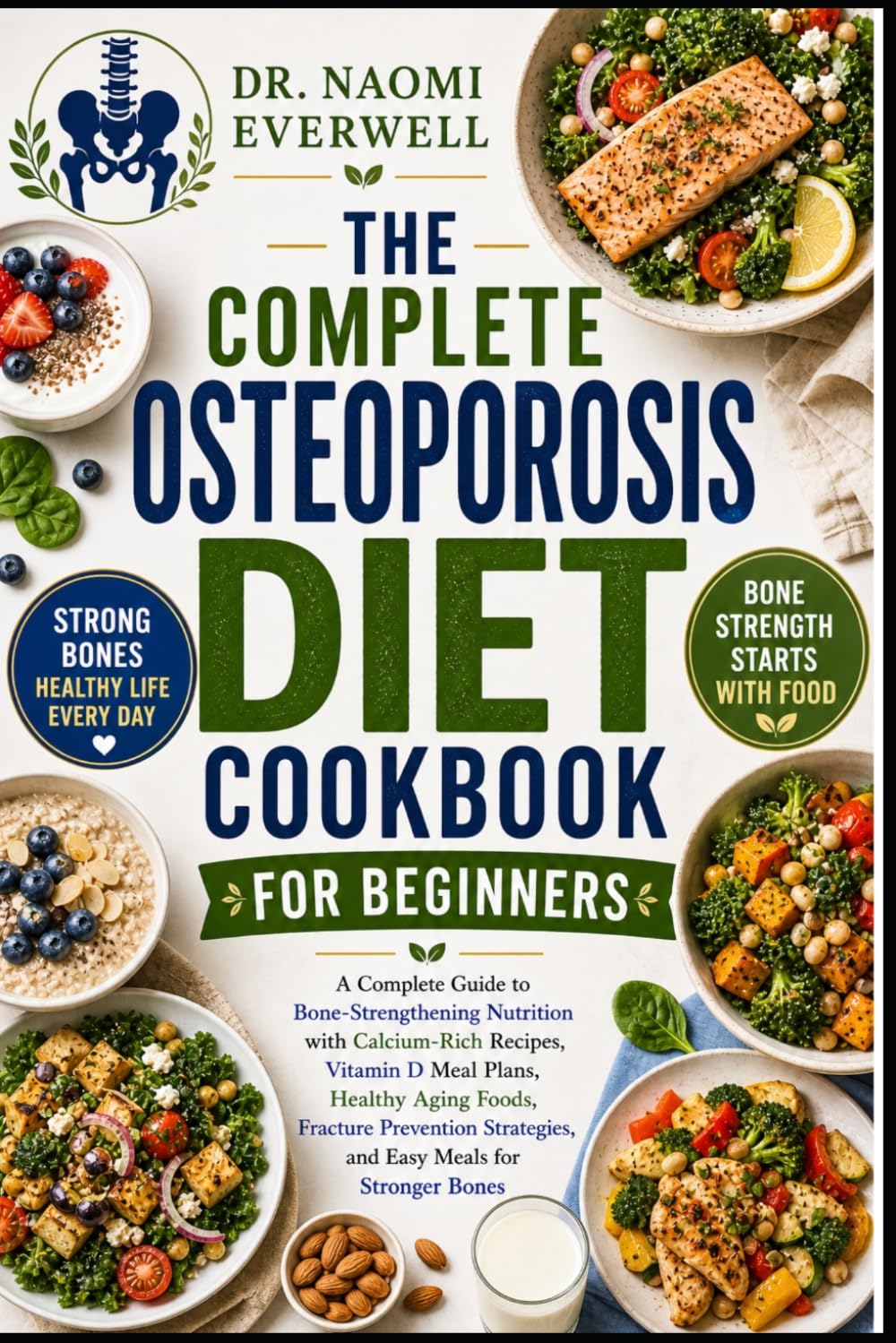 THE COMPLETE OSTEOPOROSIS DIET COOKBOOK FOR BEGINNERS: A Complete Guide to Bone-Strengthening Nutrition with Calcium-Rich Recipes, Vitamin D Meal ... Strategies, and Easy Meals for Stronger Bones