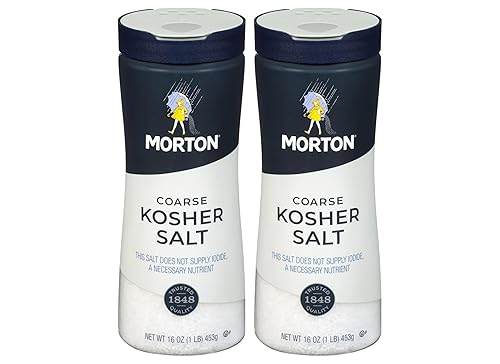 Morton Botella kosher gruesa, 1 libra, paquete de 2