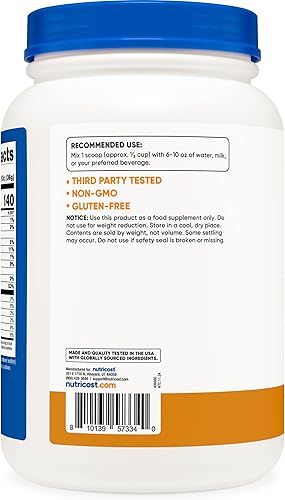 Vista 29 de Nutricost - Proteína aislada de suero de leche, sabor fresa y acai, 2 libras