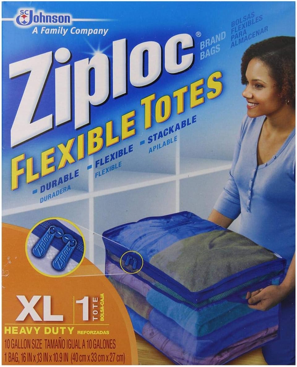 ZiplocFlexible Storage Tote Bag, X-Large