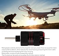 Vista 3 de Asixxsix Herramienta de extracción de hélice para drones, herramienta portátil de eliminación de hélice de drón de aleación de aluminio con 2 llaves