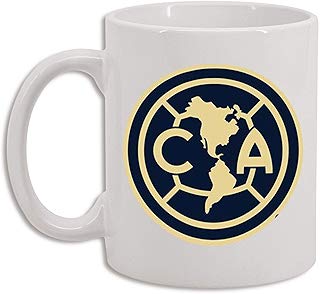 Taza sublimada personalizada Club America Azul crema coleccionable 11 onzas