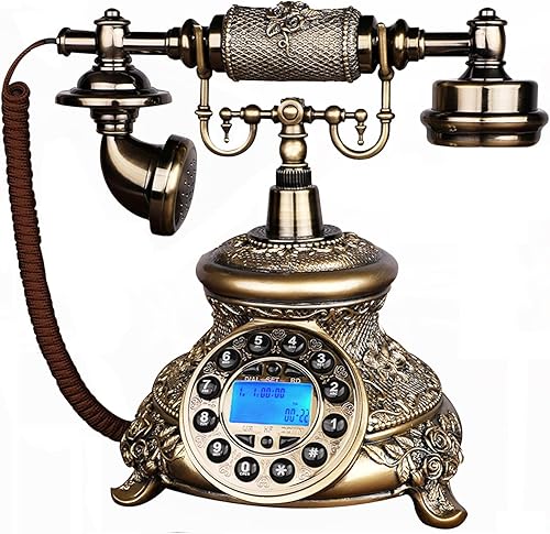 Miniatura 4 de TelPal 1960 - Sistema de decoración de teléfono con cable estilo antiguo de cerámica