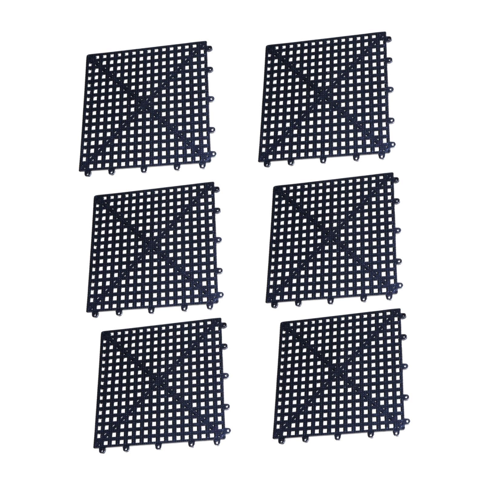 Carreaux de plancher emboîtables noirs clipsables dalle garage