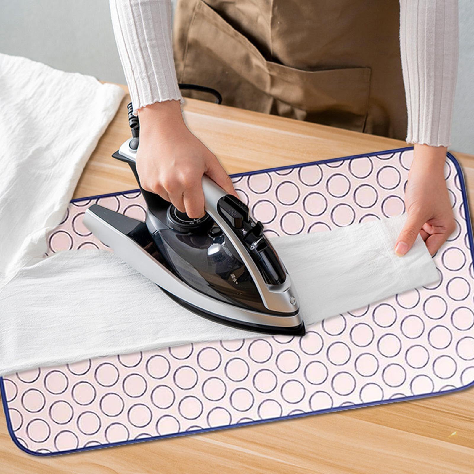 Tappetino Da Stiro Coperta Portatile Da Stiratura Abiti E Trapunte | Tappetino Da Banco, Stiratura Su Tavolo Per Abbigliamento Vaporiera Lavatrice Asciugatrice Casa Appartamento Viaggio Hotel