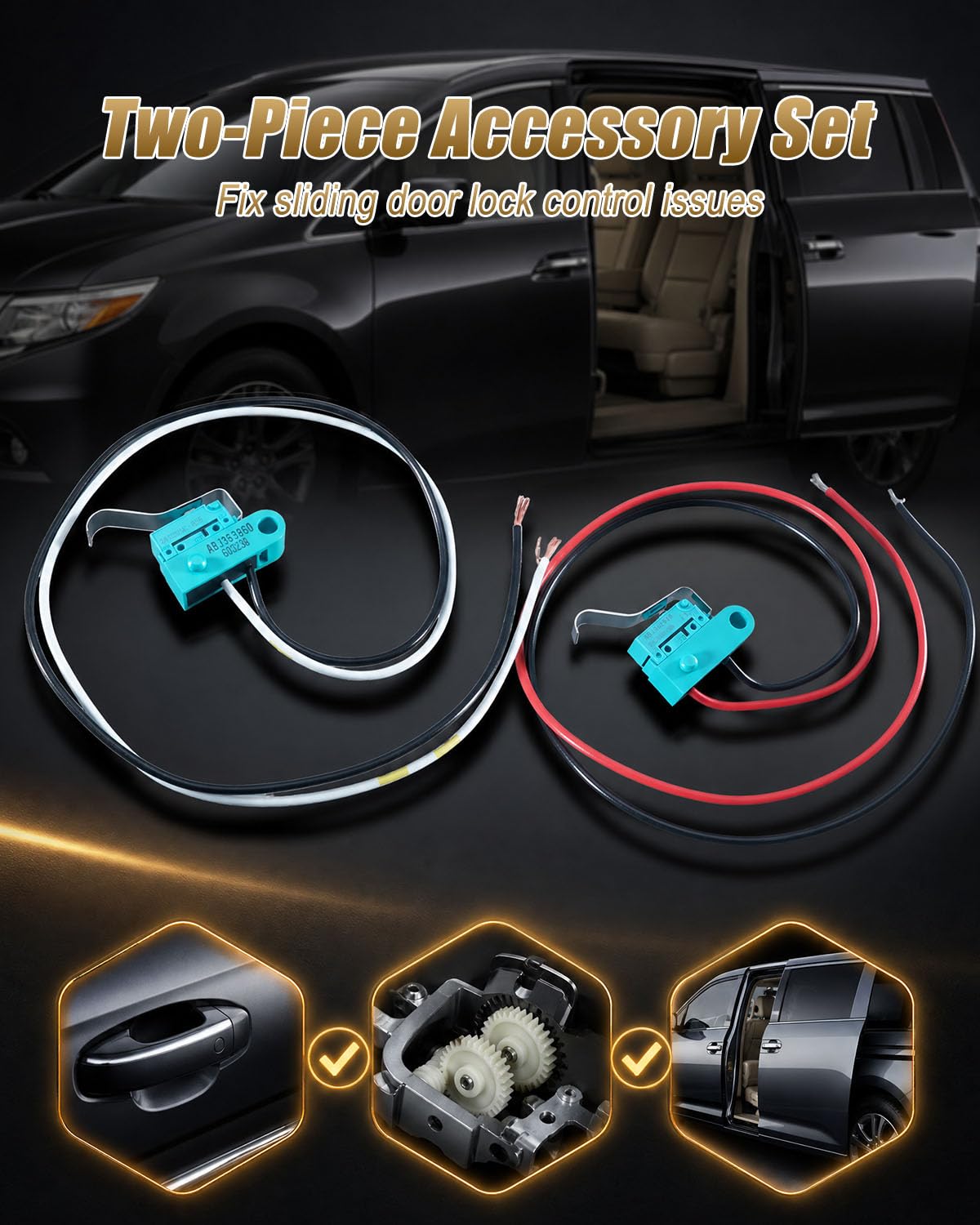 Sliding Door Motor Micro Switch Fit for Honda Odyssey Replace 72610-SHJ-A22
