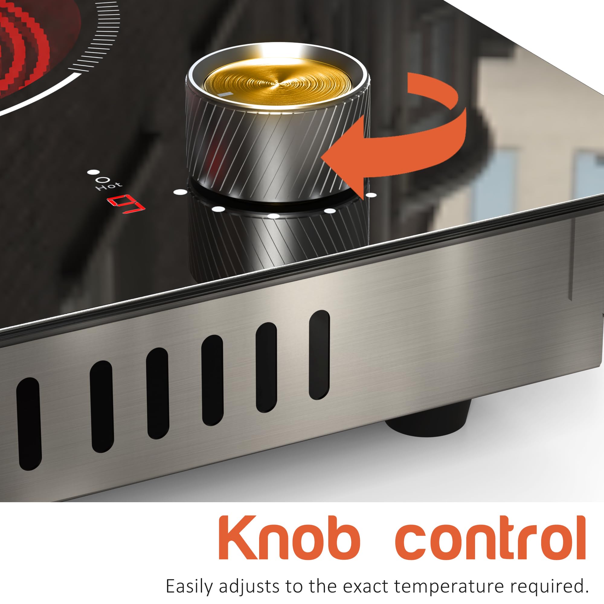 Snapklik.com : 2 Burners Electric Cooktop, Plug In Electric Stove 110v ...