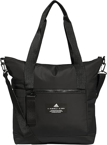 adidas Bolso grande para mujer, bolsa de gimnasio con correa para el hombro, Negro2.0, All Me Tote para mujer, bolso cruzado grande con correa para