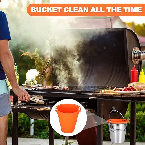 Miniatura 7 de 2 forros reutilizables de silicona para cubos de grasa compatibles con Traeger Pro Series 575780, 202234, Ironwood 650885 y Z Grills, Pit Boss,