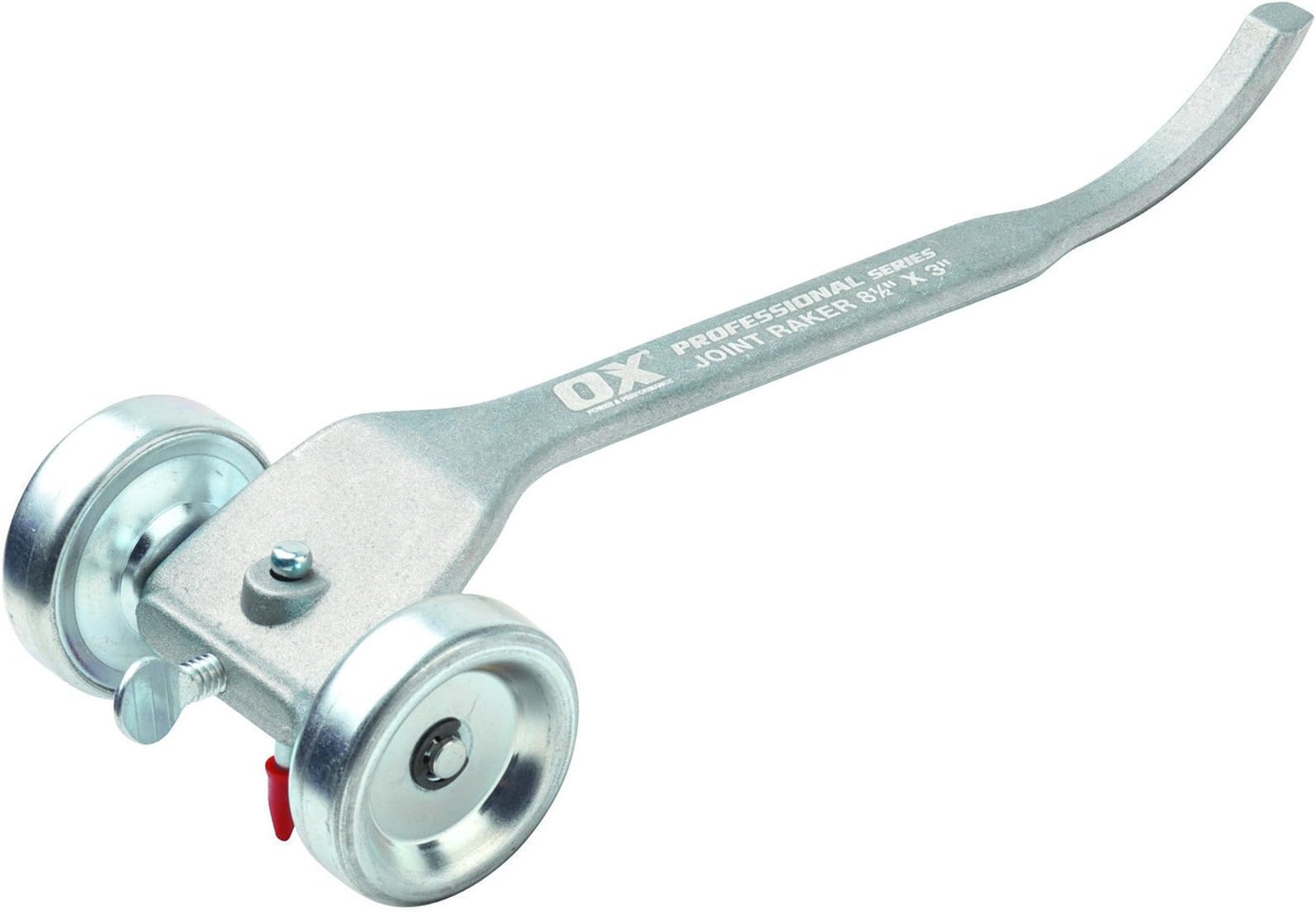 P031003 Brick Jointer - Pro Industrial Grade Brick Joint Raker - Silver - 8 1/2 x 3 Inch