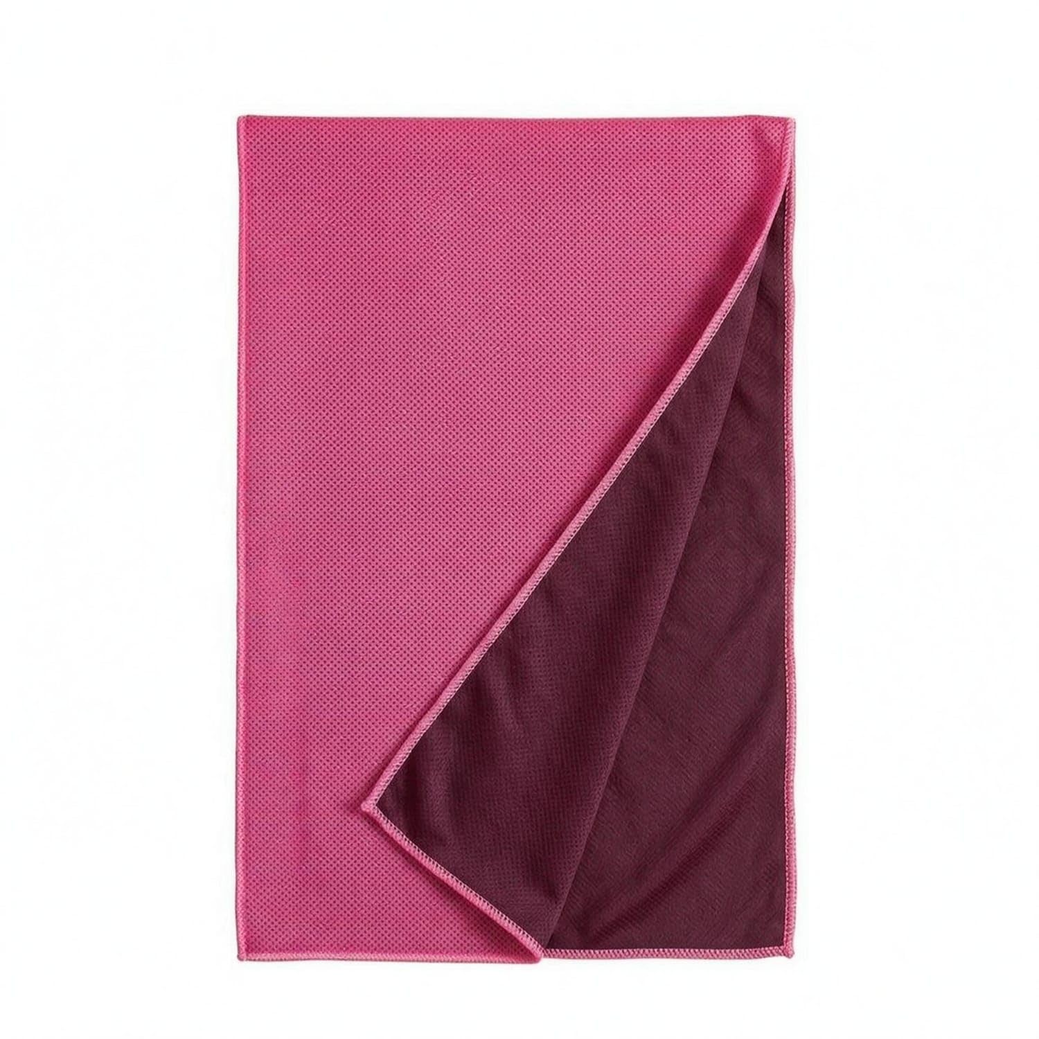 Double-Sided Ice-Silk Towel Absorbent Quick-Dry Towel Fast-Drying Sports Accessory Moisture-Wicking, Rose Red-image-15