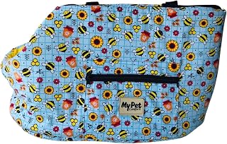 Bolsa de Passeio Para Cachorros,Médio,Bolsa Passeio Pet,Viagem e Passeio,Abelha,Conforto e Resistencia,Fácil Transporte