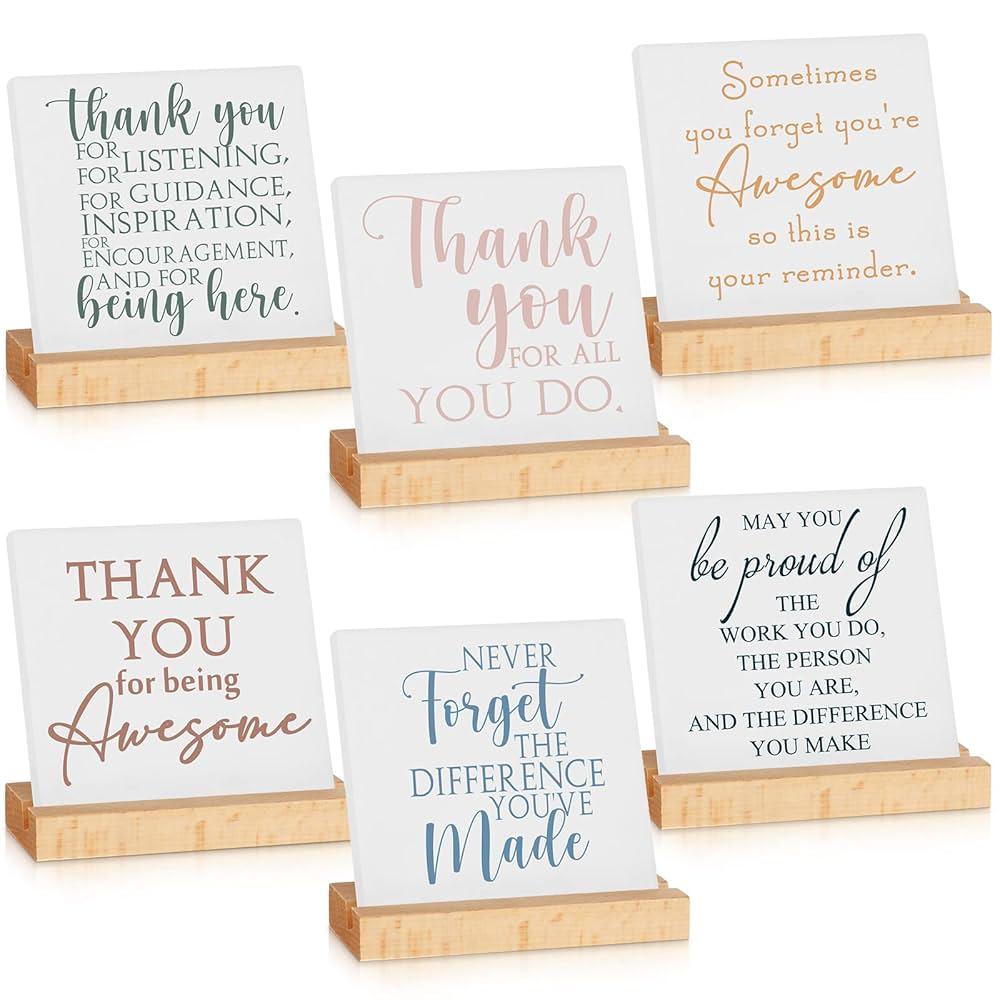 Sieral 6 Packs Thank You Gifts for Coworkers Appreciation Gifts