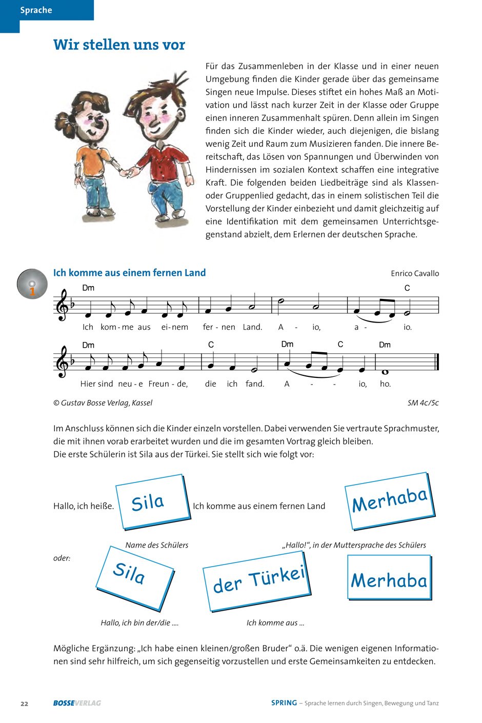 SPRING. Sprache lernen durch Singen, Bewegung und Tanz. Buch mit Audio-CD