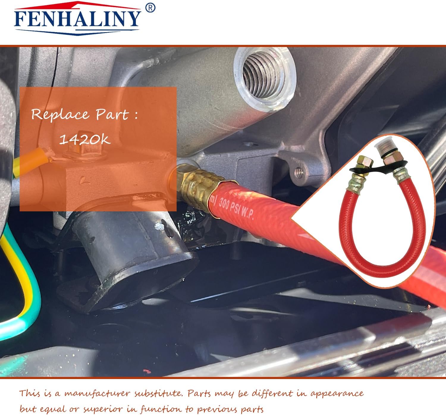 1420K 20 mm Drain Oil Changing Hose Compatible WithKaw-saki FH FJ FR FS FX Series