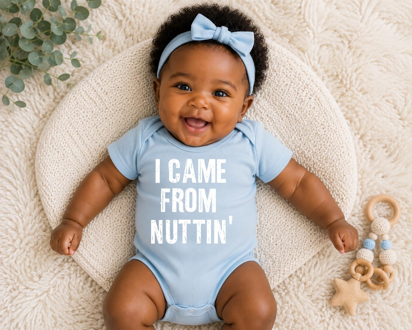 CBTwear I Came From Nothing Funny Newborn Baby Bodysuit