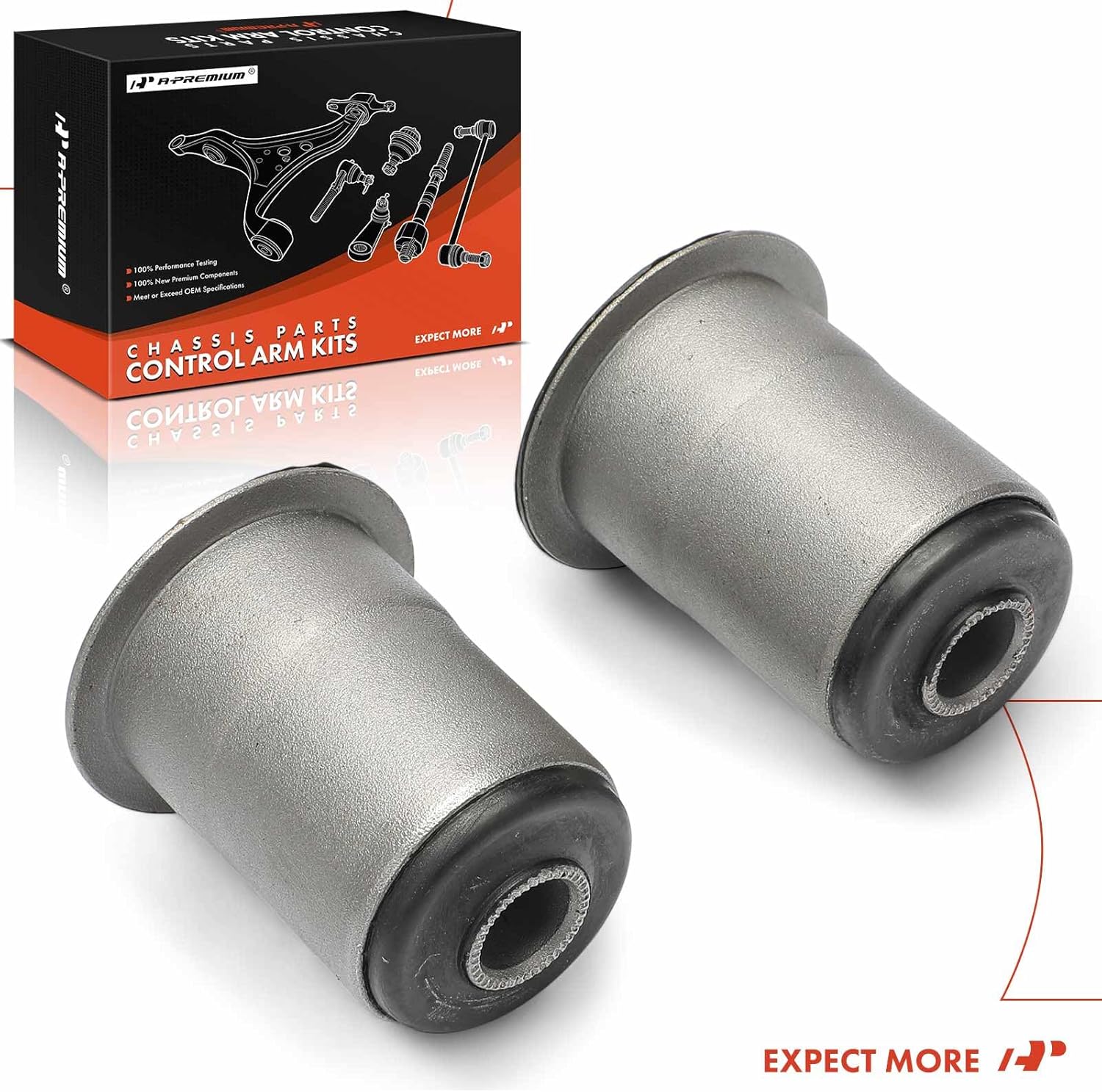 A-Premium 2 x Front Control Arm Bushing/Radius Arm Bushing, Compatible with Ford F-250 F250 1999, F-250 F-350 Super Duty 1999-2004, RWD Model Only