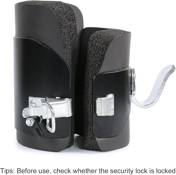 One Pair Anti Gravity Inversion Hang Up Boots with 2 meters Assist Band NBR Foam Padding and Safe Locking Clips