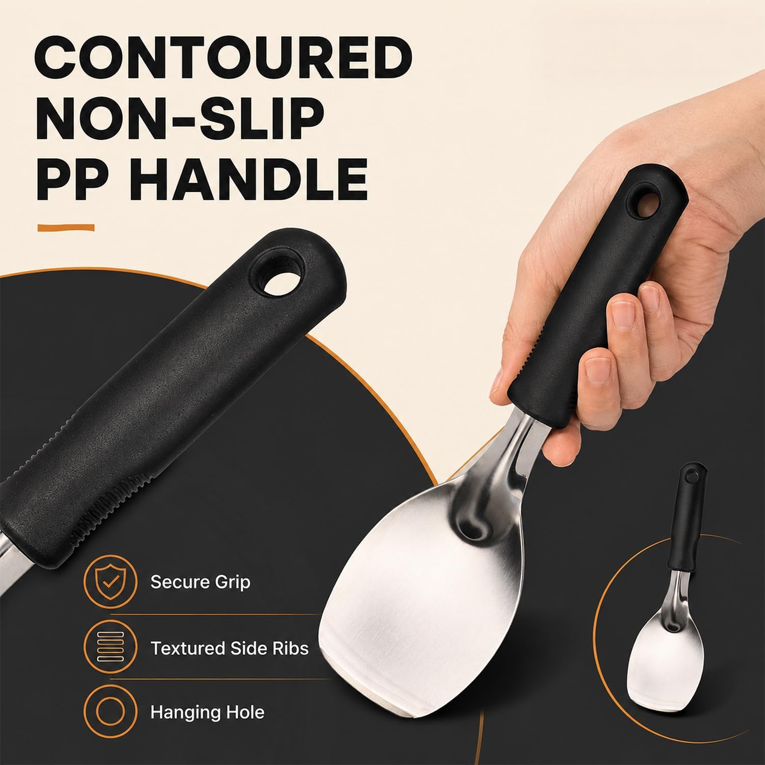 Heavy Duty Stainless Steel Ice Cream Spades, 2 Pack