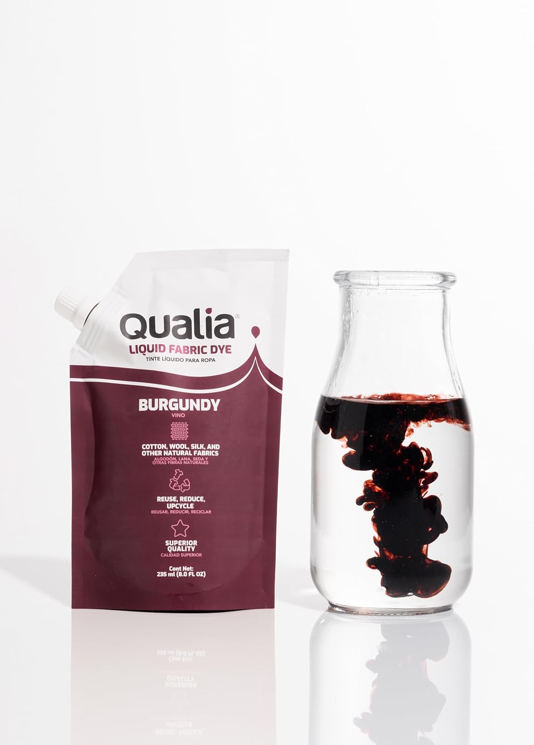 Qualia Fabric Dye - for Natural Fibers - 235 ml Burgundy