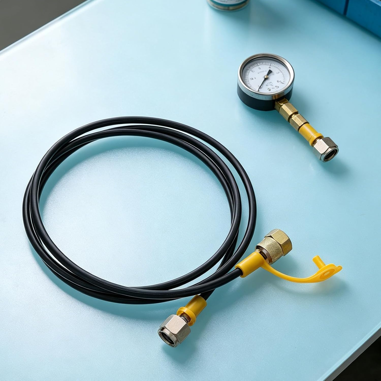 G1/4 Metric Thread Hydraulic Pressure Test Hose Reinforced Rubber Tube