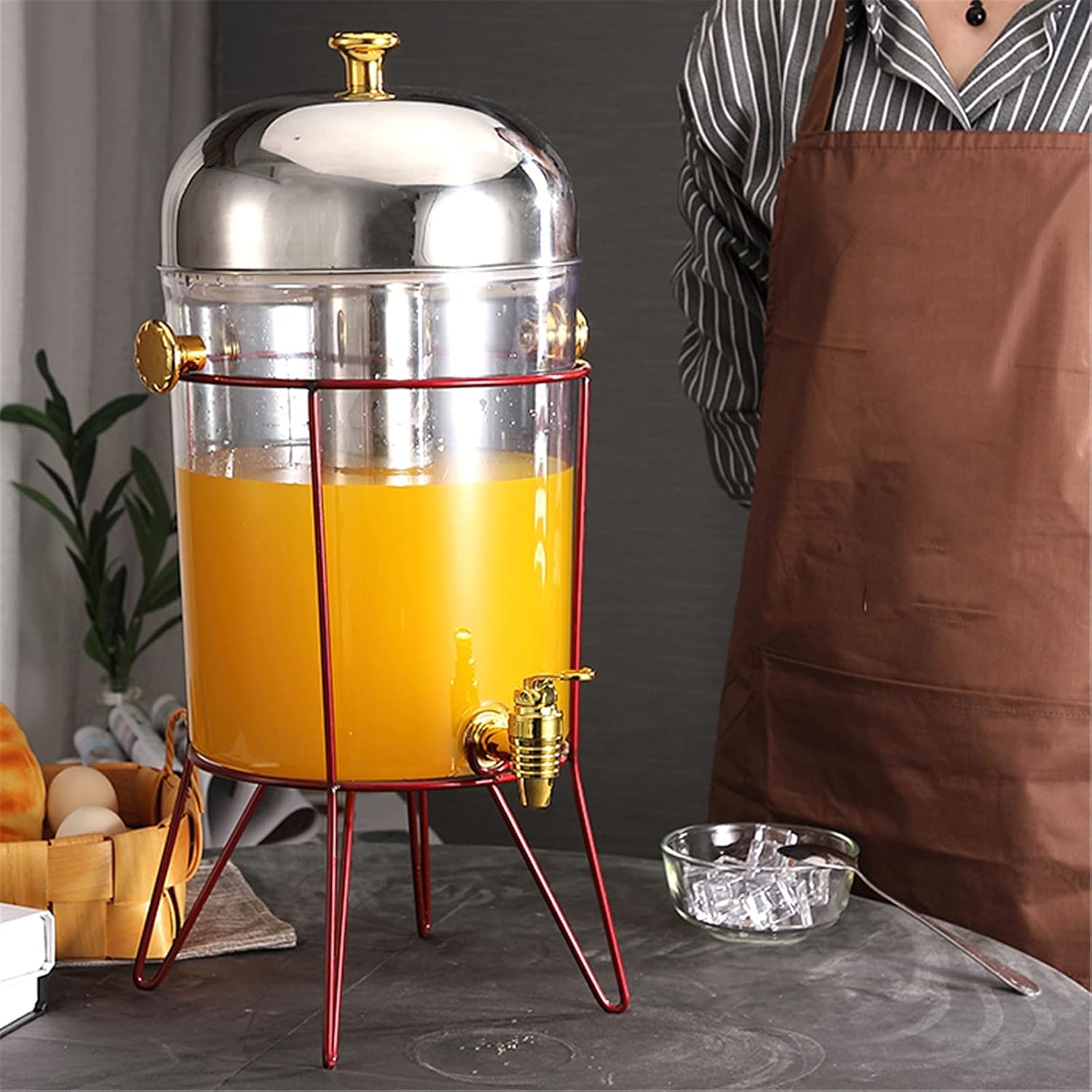 ピュアルセシン バルーン チュニック ノースリーブ ギンガムチェック 2