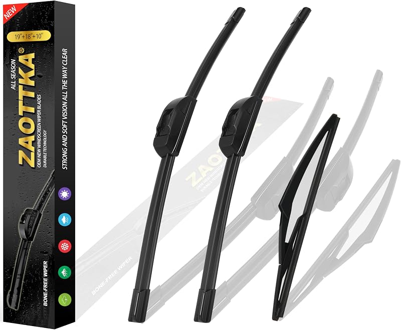 Palhetas do limpador de para-brisa ZAOTTKA para Mini Cooper 2006 a 2011 – 48,26 cm + 45,72 cm + 25,4 cm, conjunto com 3