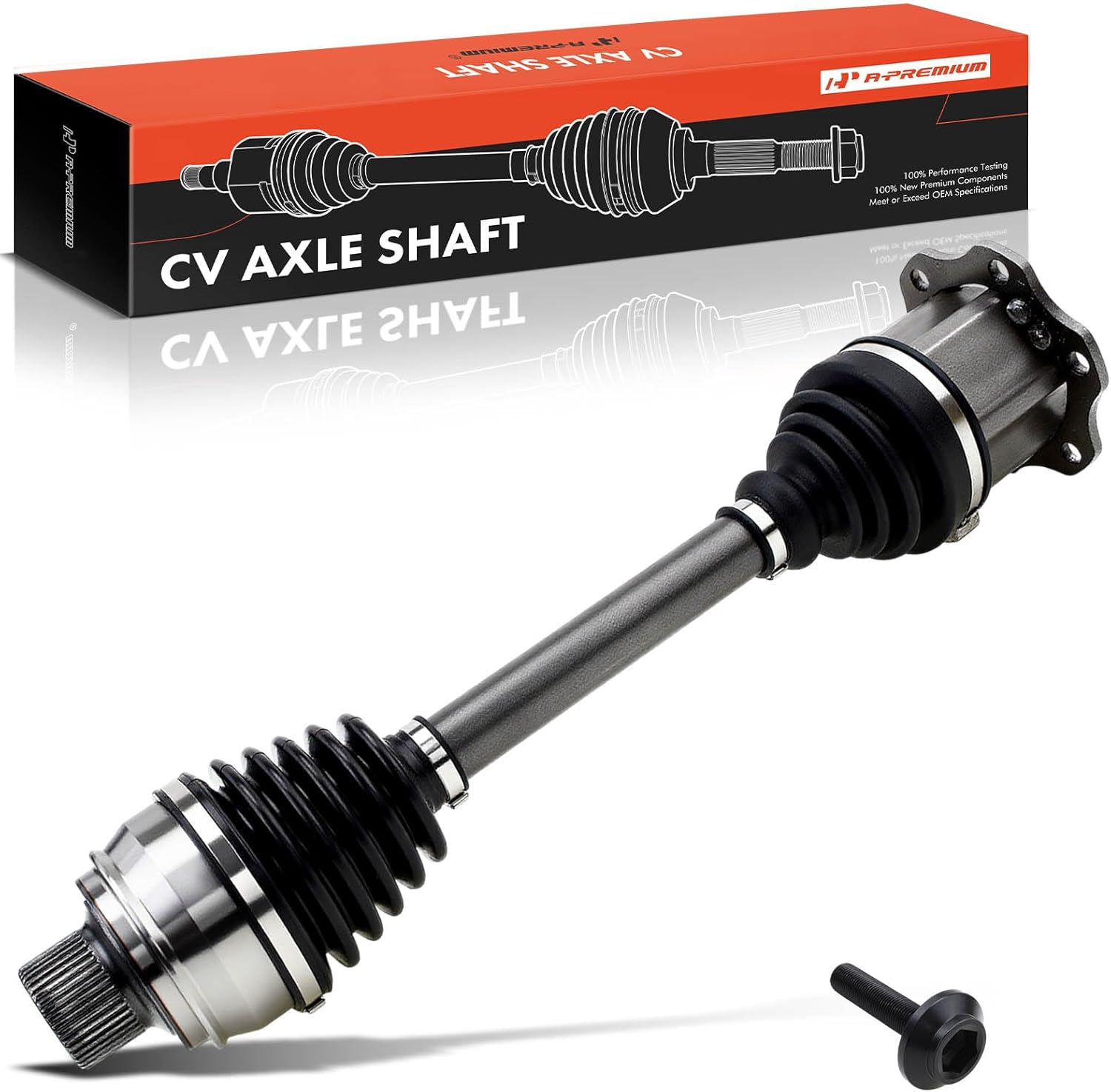 A-Premium CV Axle Shaft Assembly Compatible with Audi Models - A6 2016, A6 A7 A8 Quattro 2012-2018, Q5 2009-2015, S6 S7 S8 2013-2018, RS7 2014-2018, SQ5 2014-2017 - Front Driver or Passenger Side