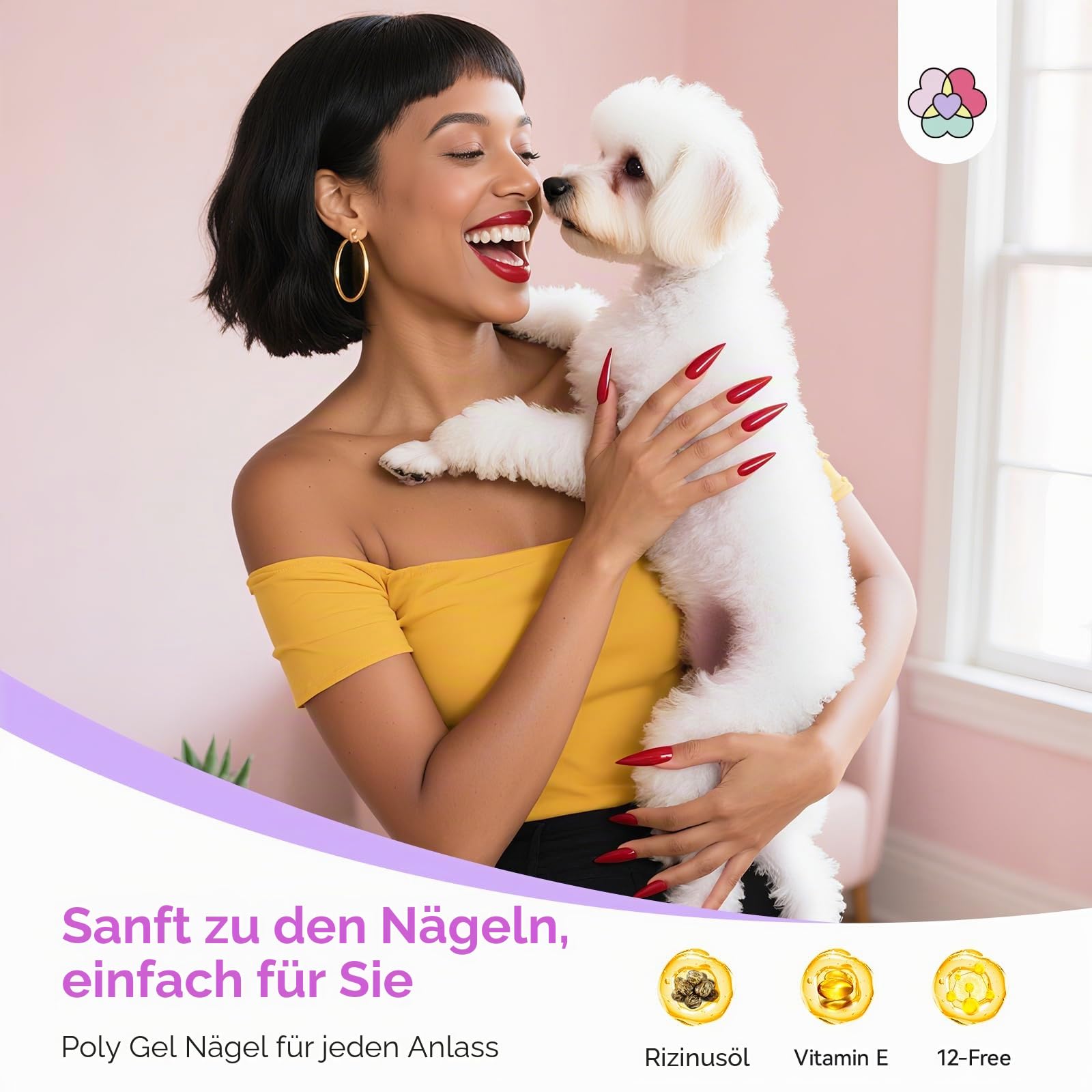 SAVILAND Hema-Free Poly Gel Nagel Set für Einsteiger: 36 Poly Gel Farben mit Slip Solution, Mini UV Lampe All in One Poly Nagelgel Kit für Nagelverlängerung, inkl. Maniküre Tools für Nageldesign