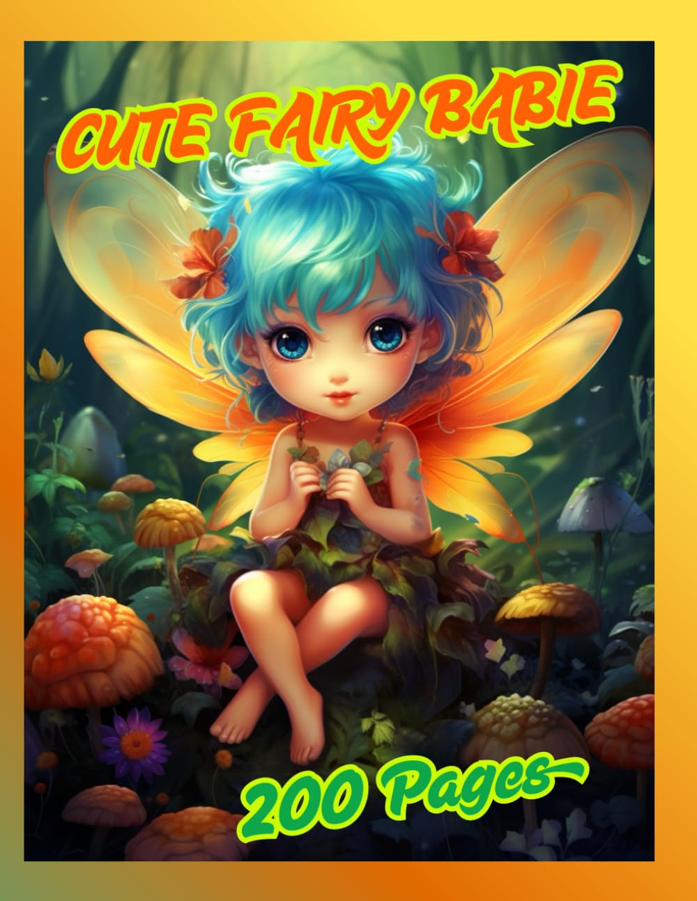 CUTE FAIRY BABIES – 200 Pages: Cute & Magical Fairy Baby Coloring Book for Kids Ages 3–8