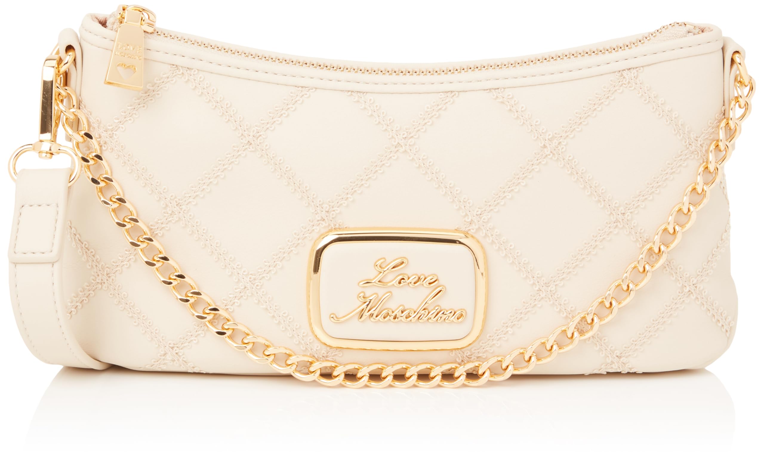 Love Moschino Mujer Blanco Perla (Ral 1013) Bolso De Hombro Blanco Perla Talla Única