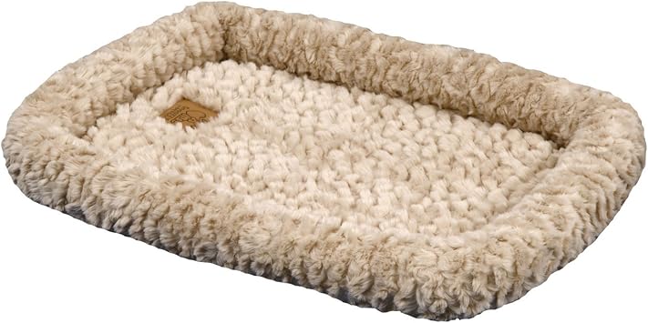 PRECISION PET PRODUCTS Bolster Crate Mat, Tan, for 36 Crates