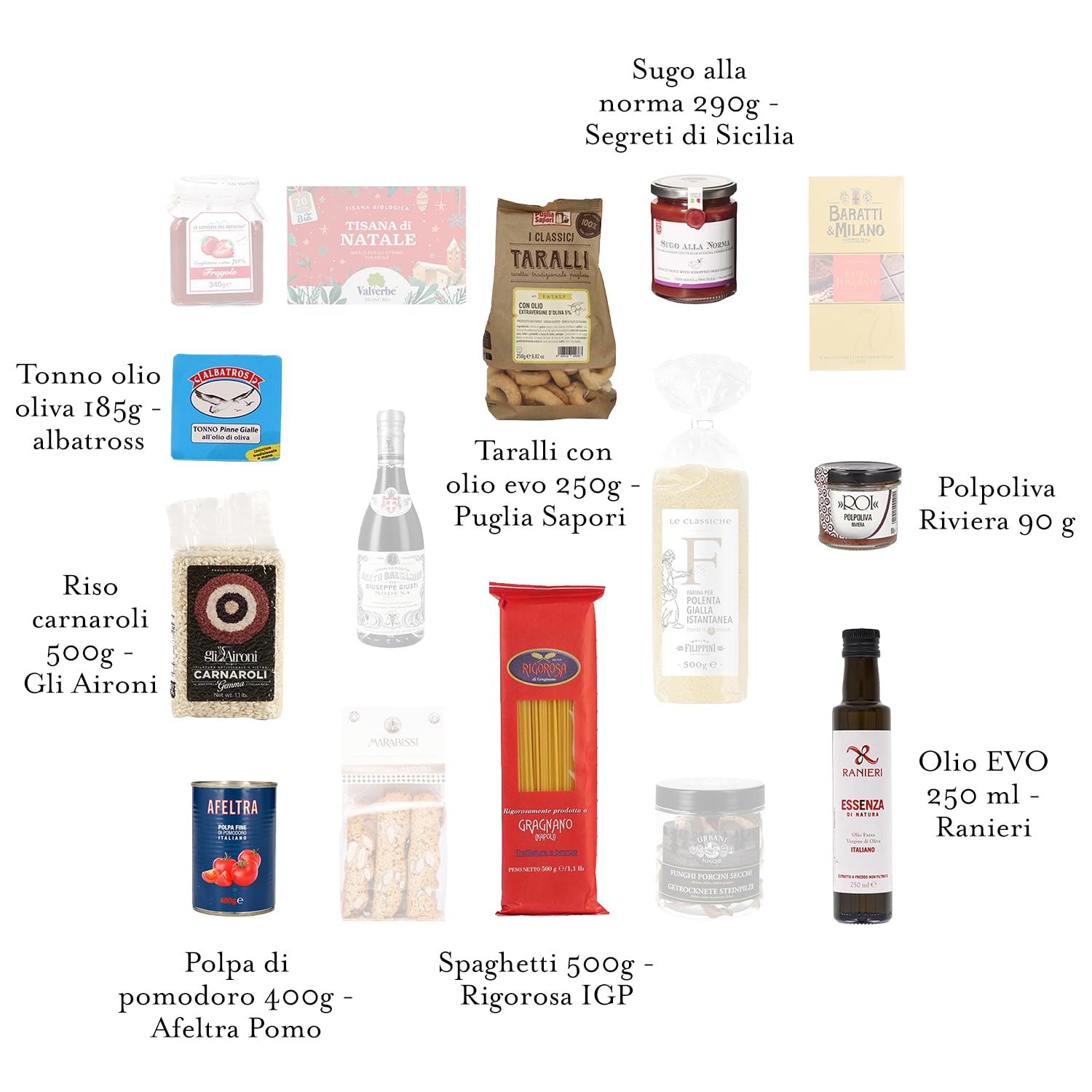 EATALY – Dall'Antipasto al Dolce – Cesto Natalizio con Prodotti Sfiziosi – Box con 15 Prodotti di Qualità – Confezione Elegante – Perfetto per Regali e Occasioni Speciali