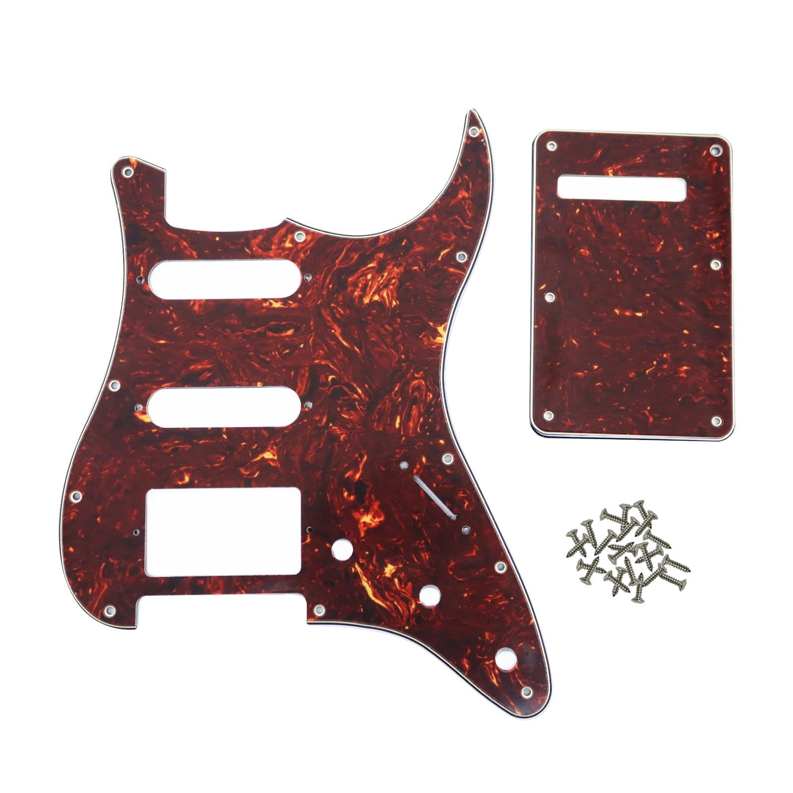 Pickguard Do Gitary Elektrycznej 11 Otworowa Maskownica Do Gitary Elektrycznej SSH Płyta Tylna I Zestaw Śrub(Type 5)