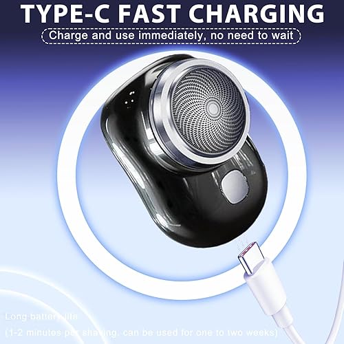 Miniatura 2 de Mini-Shave - Afeitadora eléctrica portátil, mini afeitadoras para hombres y mujeres, regalos del día del padre, mini afeitadora para viajes,