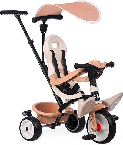 Smoby, 741403, Baby Balade Üç Tekerlekli Bisiklet, Konforlu ve Ergonomik Yapı, Güvenlik Sistemi, Ebeveyn Kontrollü, UV Işınına Dayanıklı