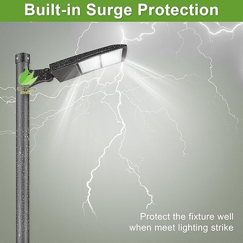 Miniatura 5 de Luces LED de estacionamiento de 300 W, luces LED de protección contra sobretensiones de 20 KV con montaje de brazos directos, 5000 K 1000 W MHHPS