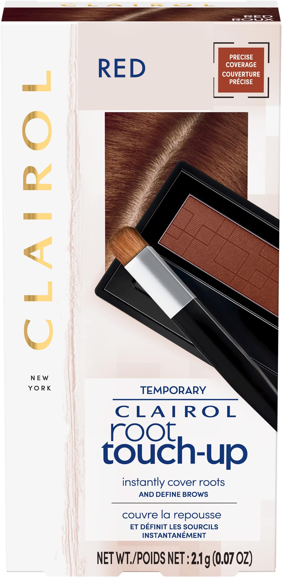 ClairolTemporary Root Touch-Up Concealing Powder, Red