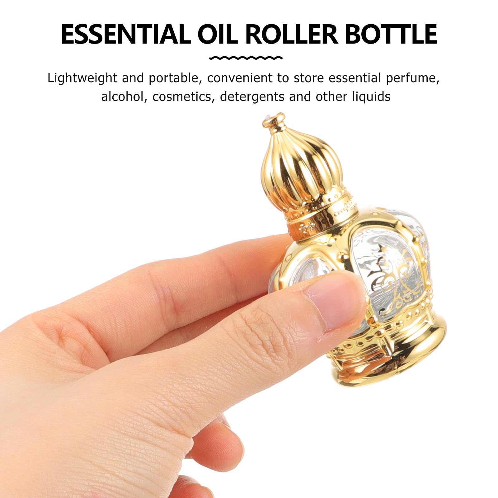 DECHOUS 20 Pièces Flacons Roll-on D'aromathérapie 10ml en Verre, Recharge